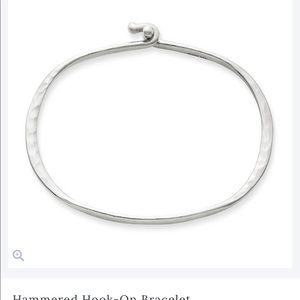James Avery Hammered hook on bracelet